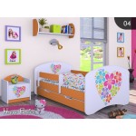 Otroška postelja Happy babies Srce iz rožic 04